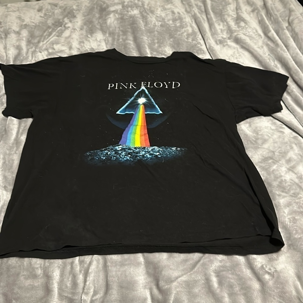 Pink Floyd Men’s Dark Side of the Moon Graphic Print T Shirt Size 2XL Black